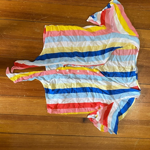 rainbow tie cropped top - Picture 4 of 5